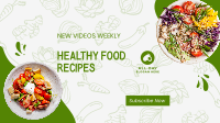 Modern Healthy Food YouTube Banner Image Preview