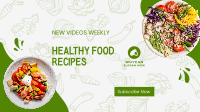 Modern Healthy Food YouTube Banner Design