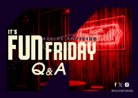 Friday Party Q&A Postcard Image Preview