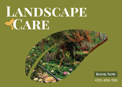 Landscape Care Postcard Image Preview