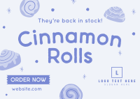 Quirky Cinnamon Rolls Postcard Image Preview