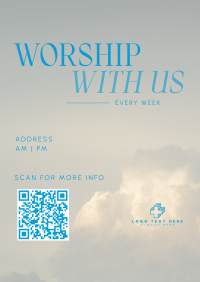 Serene Sunday Church Service Flyer Image Preview