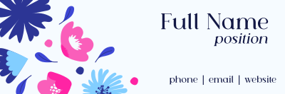 Dainty and Feminine Flowers Email Signature Image Preview