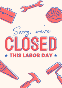 Closed for Labor Day Flyer Image Preview