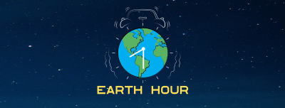 Alarm Clock Earth Facebook cover Image Preview