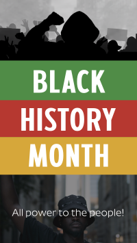 Power Black History Month Instagram Story Design