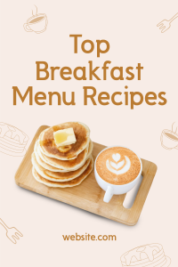Pancake & Coffee Pinterest Pin Image Preview