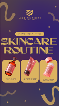 Daytime Skincare Routine TikTok Video Design