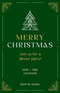 Elegant Christmas Invitation Image Preview