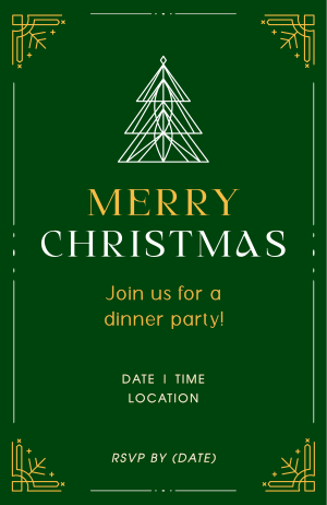 Elegant Christmas Invitation Image Preview