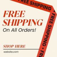 Contemporary Generic Shipping Instagram Post Design