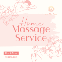 Home Massage Service Instagram post Image Preview