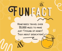 Honey Bees Fact Facebook Post Design