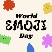 Emoji Day Blobs Instagram Post Design