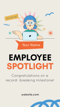 Employee Milestone Spotlight TikTok Video Preview