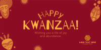 Kwanzaa Mask Twitter Post Design