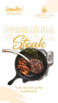 Premium Steak Order YouTube short Image Preview