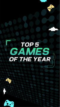 Top games of the year Instagram Story Design