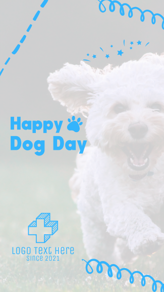 Happy Dog Day Facebook story