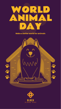 Be Kind to Animals Facebook Story Design