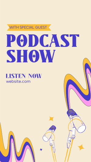 Playful Podcast Instagram story Image Preview