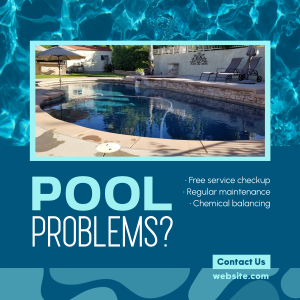 Pool Problems Maintenance Instagram post Image Preview