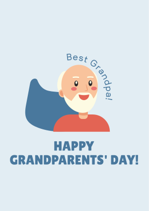 Best Grandfather Greeting Flyer Image Preview