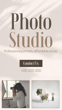 Elegant Photography Studio Facebook Story Design