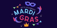 Mardi Gras Festival Twitter Post Design
