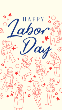 Labor Day  celebration Facebook story Image Preview