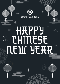 Chinese New Year Lanterns Poster Image Preview