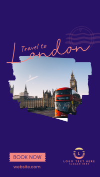 Travel To The UK Facebook Story Design