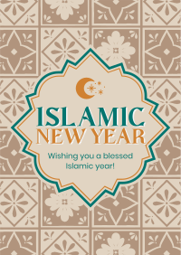 Islamic New Year Wishes Poster Design