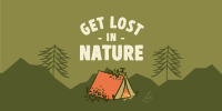 Lost in Nature Twitter Post Design