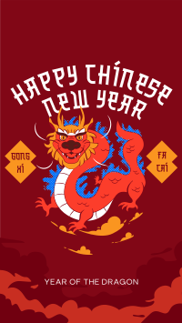 Chinese Dragon Year Instagram Story Design