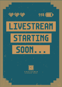 Livestream Start Gaming Poster Design