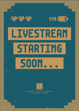Livestream Start Gaming Poster Image Preview