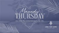 Minimalist Maundy Thursday Animation Image Preview