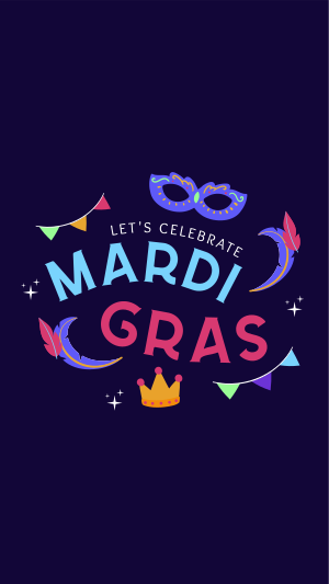 Mardi Gras Festival Facebook story Image Preview