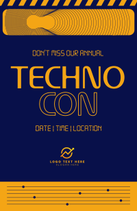 Punk Modern Techno Invitation Image Preview