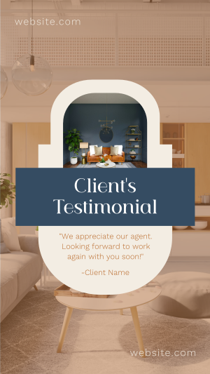 Clean Real Estate Testimonial Instagram story Image Preview