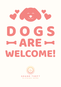 Dogs Welcome Flyer Image Preview