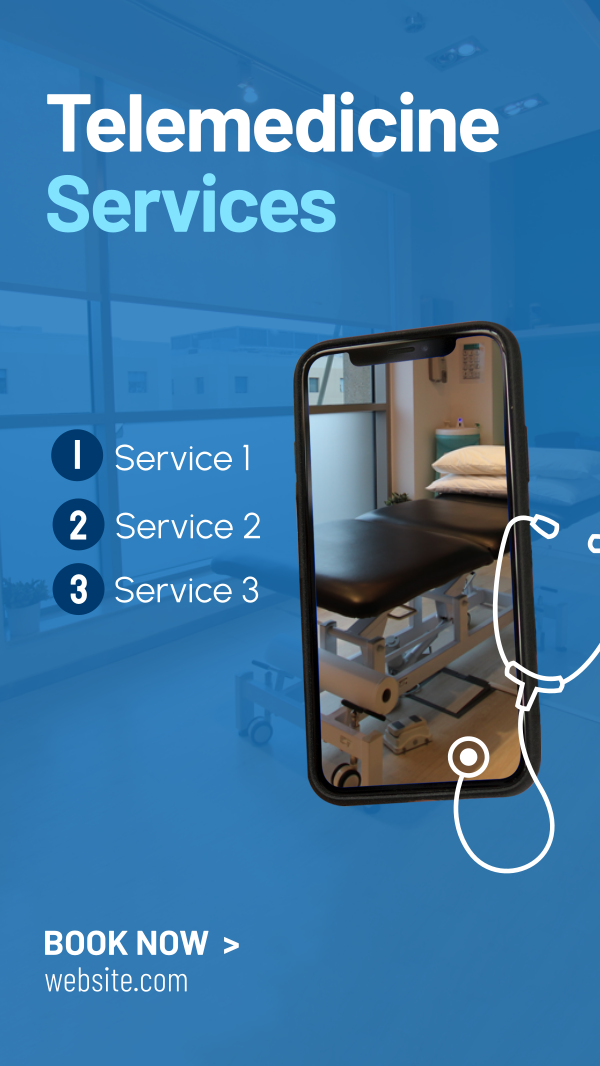 Telemedicine Services Instagram Story Design Image Preview