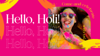 Hello Holi Animation Image Preview