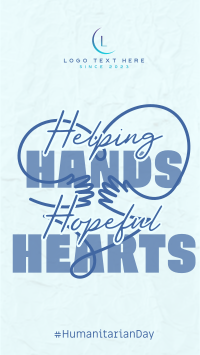 Humanitarian Hopeful Hearts YouTube Short Design