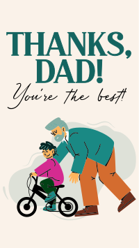 Thank You Best Dad Ever Facebook story Image Preview