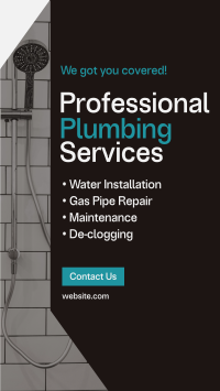 Professional Plumbing Service Instagram Reel Preview