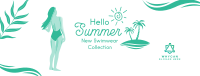 Hello Summer Scenery Facebook cover Image Preview
