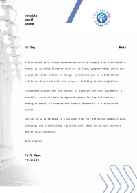 Justice Hall Pillars Letterhead Image Preview