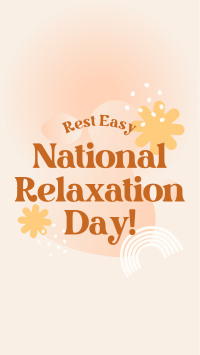 National Relaxation Day Greeting Instagram story Image Preview
